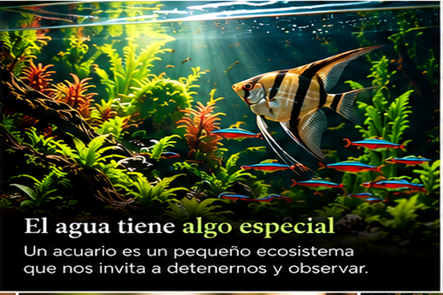 El agua tiene algo especial