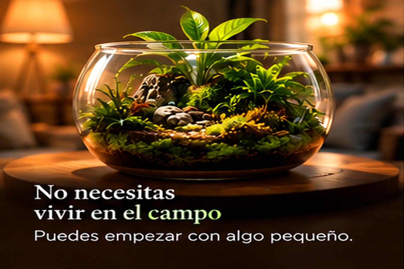 No necesitas vivir en el campo